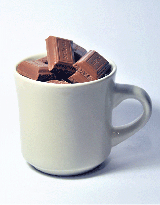 taza chocolate derretido